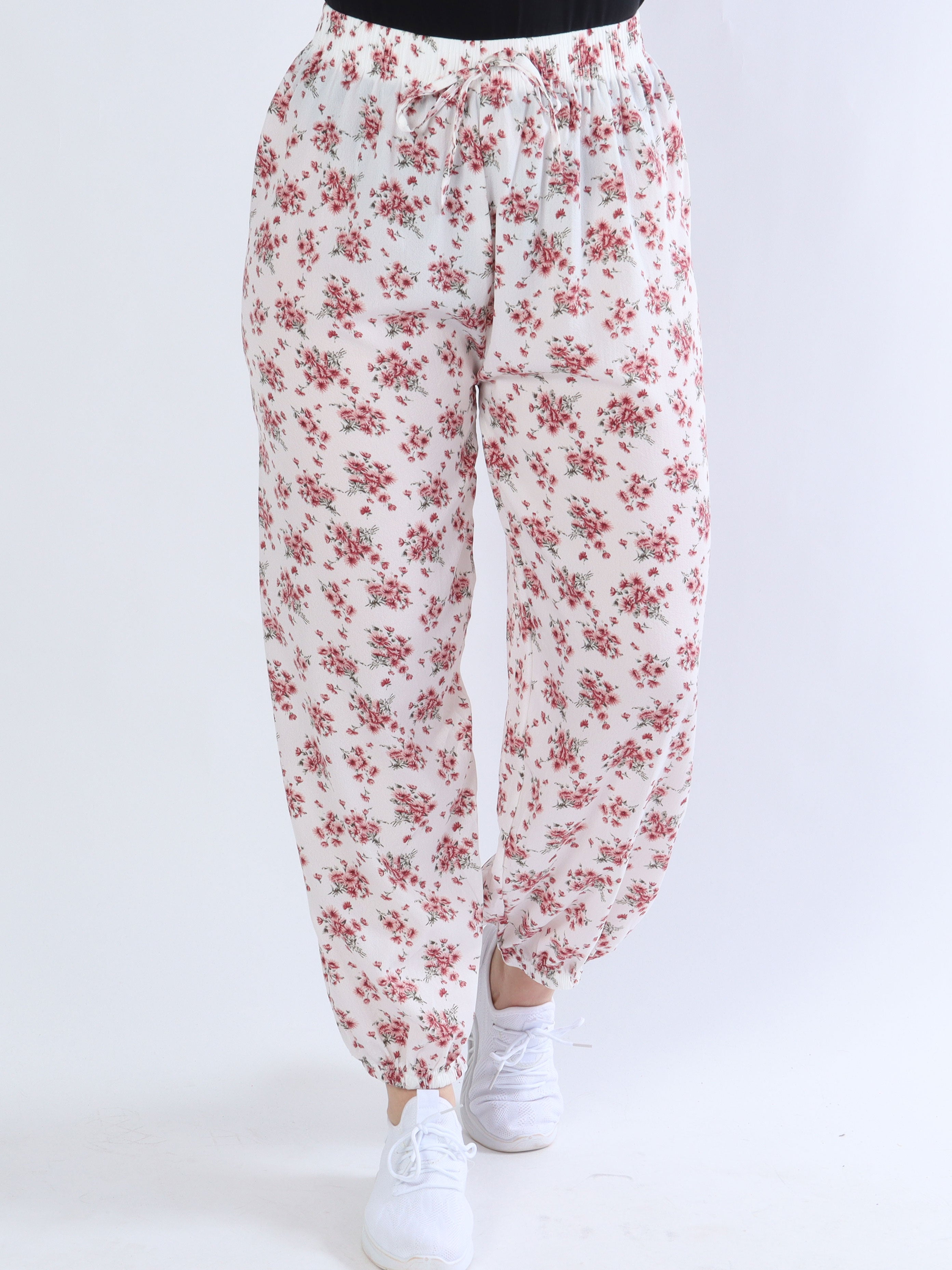 Phie - Løse bukser med blomsterprint